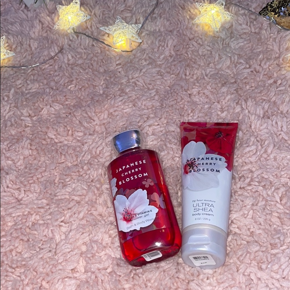 Japanese Cherry Blossom shower gel and body cream